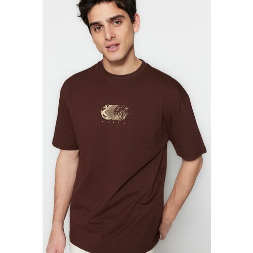 Trendyol T-Shirt - Brown - Relaxed fit Slike