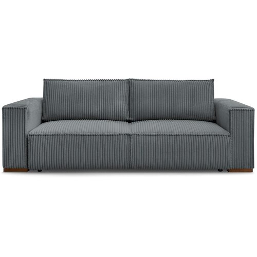 Bobochic Paris Tamno siva sklopiva/s prostorom za odlaganje sofa od samta 244 cm Chelsea – Cijene