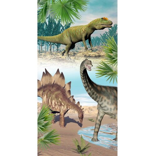 Good Morning Ručnik za plažu od samta za djecu 75x150 cm Dino – Cijene