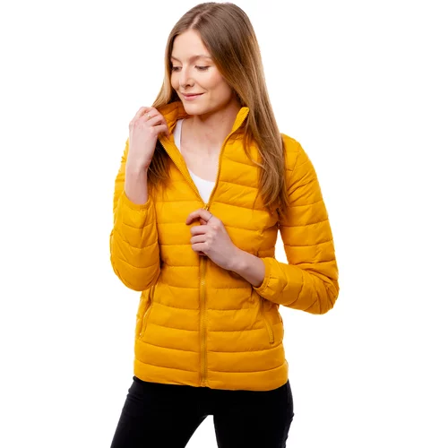 Glano Women's quilted jacket - yellow
