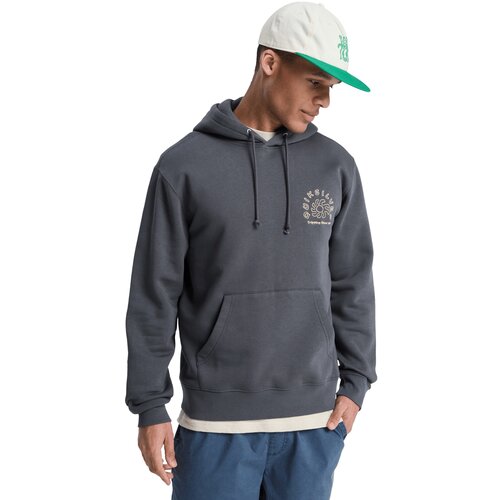 Quiksilver Športna majica 'Salt Water' bež / temno siva Cene