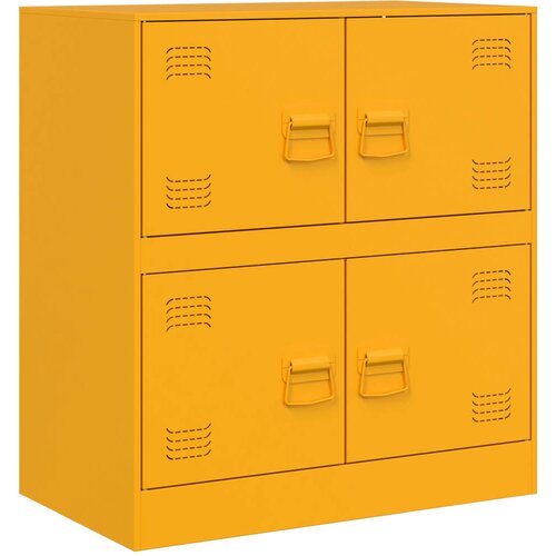 Maison Chic Komoda - Predalnik gorčično rumena 67x39x73 cm jeklo, (21715954) Slike