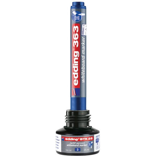  TINTA ZA MARKER (ZA BIJELU PLOČU) 25ML EDDING BTK25 PLAVA Slike