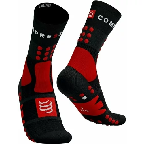 Compressport Hiking Socks Black/Red/White T2 Tekaške nogavice