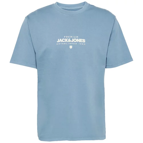 Jack & Jones Majica 'HUXI' svetlo modra / bela