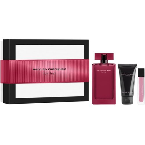 Narciso Rodriguez Ženski parfemski set For Her Intense EDP, 100ml+Losion za telo, 50ml+Mini parfem EDP, 10ml Cene