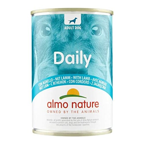 Daily dog adult almo nature jagnjetina konzerva 400g Slike