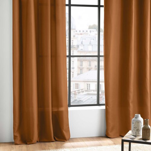 Douceur d int&amp;eacute;rieur Rjava zavesa iz mikrovlaken 140x280 cm Absolu &amp;ndash; Slike