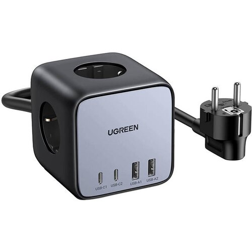 Ugreen Razvodnik Cube EU CD268, 65W, 1,8 m (črn), (21572055) Slike