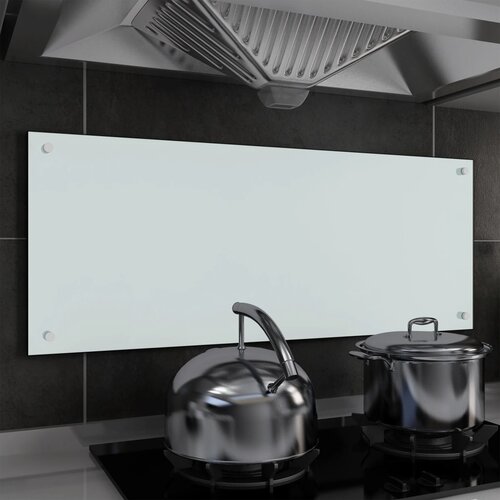 vidaXL Kuhinjska zaštita od prskanja bijela 100 x 40 cm kaljeno staklo Cijene