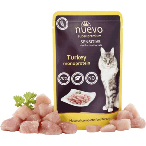 Nuevo Vlažna hrana za mačke Monoprotein Grain Free, Ćuretina, 80 g Cene