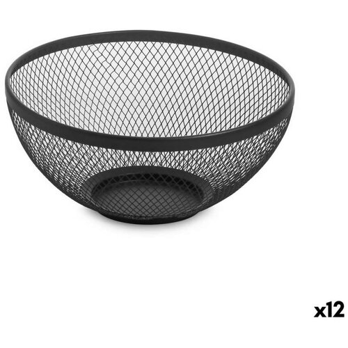 Posuda za Voće Confortime Crna Metal 26 x 12 5 cm (12 kom.) Cijene