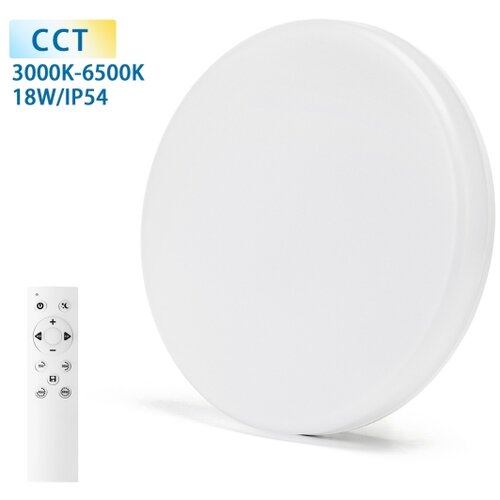 Aigostar LED kupatilsko plafonsko svetlo LED/18W/230V 3000-6000K IP54 + daljinski upravljač Slike