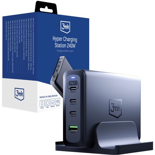3mk HIPER POLNILNA POSTAJA 240W HITRI POLNILEC ZA TELEFON USB-C, (21979947) Slike