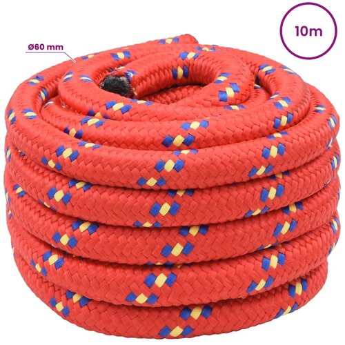  Vi&amp;scaron;enamjensko pomoćno uže 60 mm 10 m Crvena PP - Crvena 60 mm 10 m Slike