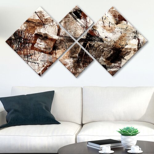 Wallity slika 4MDF3332230, 60x115 cm, 4 dela Cene
