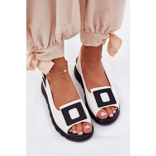 ARTIKER Leather Women's Wedge Sandals with Decoration Cene