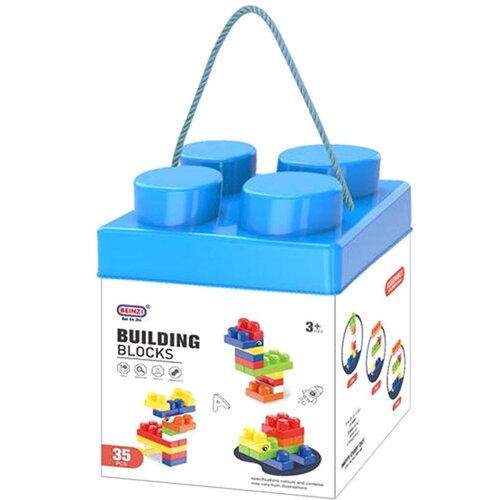  Kocke Building Blocks Medium &ndash; modra &scaron;katla 35 kosov Cene