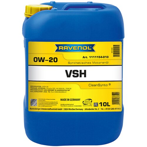 RAVENOL Motorno ulje VSH 0W-20, 10 l Cene