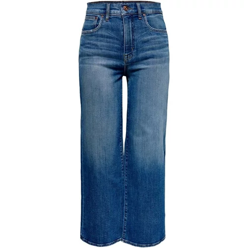 Only Jeans flare VAQUEROS ANCHOS CROP MUJER 15184102 Modra