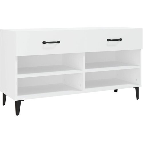 Maison Chic Omarica za obutev - Kopa za čevlje bela 102x35x55 cm inženirski les, (21778129) Cene