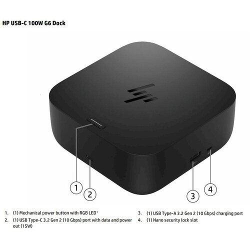 Docking HP USB-C 100W G6 (9X3V1UT) Slike