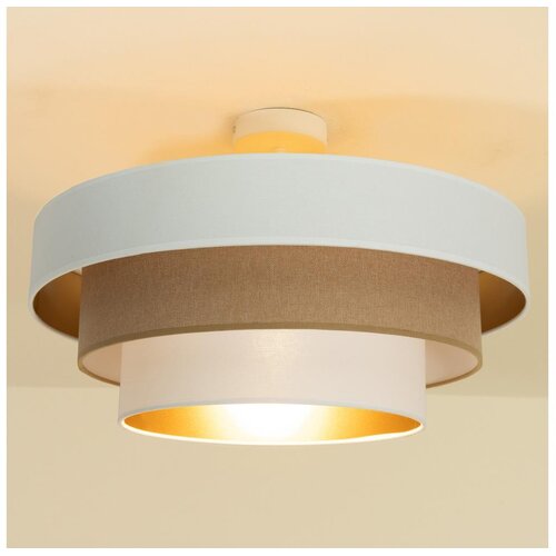  Plafonski luster WENTA 1xE27/60W/230V prečnik 50 cm bež/juta Cene