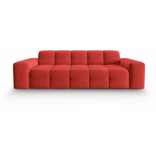 Micadoni Home Sofa crveni baršun 222 cm Kendal -