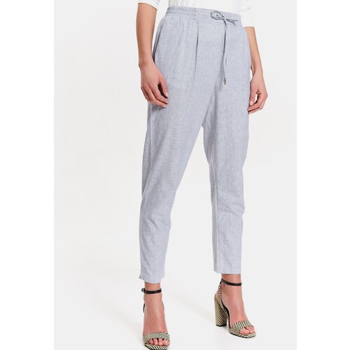 Top Secret Light blue cropped trousers - Women Slike