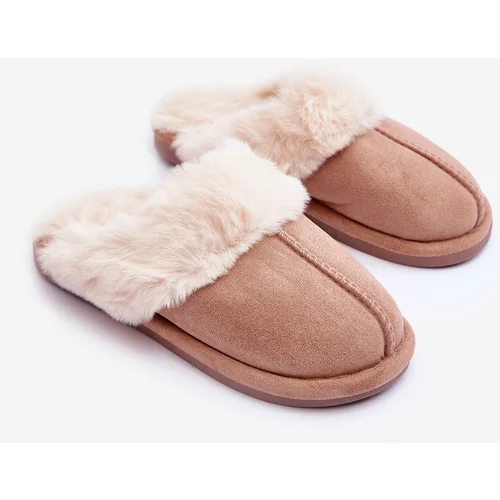 Kesi Women's beige Pinky slippers with fur