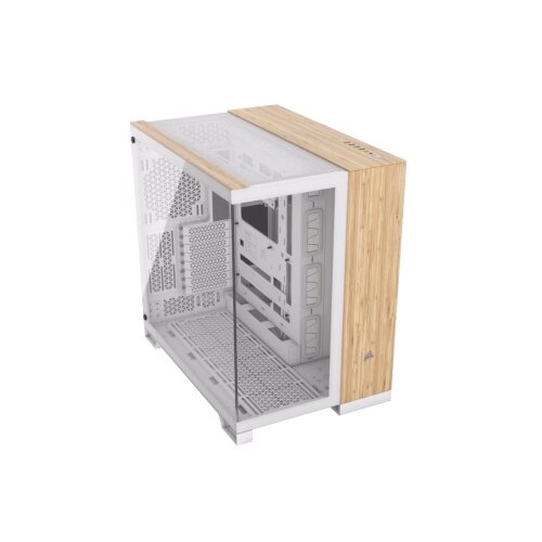 Corsair 6500x mid-tower/dve komore/kaljeno staklo/bez napajanja/bela/bambus drvo kucište ( cc-9011284-ww ) Cene