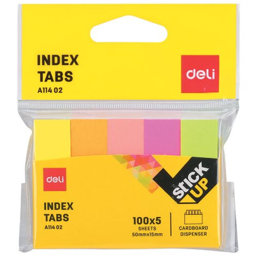 Deli STIKERI ZA INDEKSIRANJE 50x15mm EA11402 - 100*5 LISTA Cene