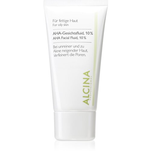 ALCINA For Oily Skin AHA Facial Fluid, 10% kemični piling za mastno kožo 50 ml za ženske Cene