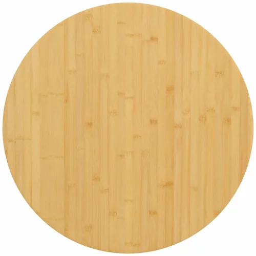 vidaXL Stolna ploča Ø 90 x 2 5 cm od bambusa
