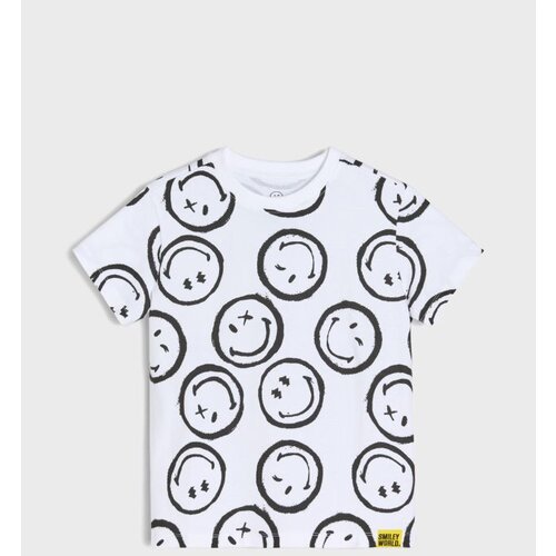Sinsay Pamučna majica kratkih rukava Smiley Slike