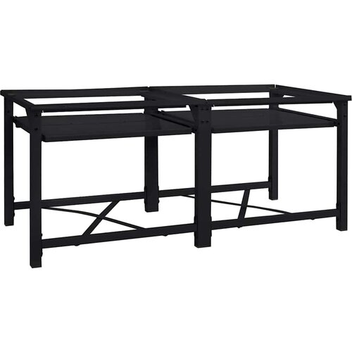  Pedestal za perilicu rublja 2 pcs Crna 120 x 56 x 52 cm Čelik Slike