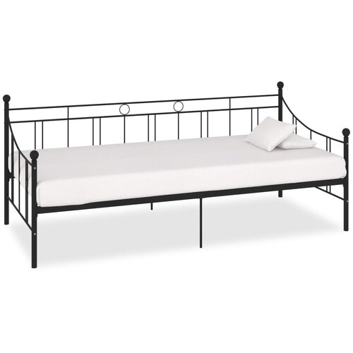  Okvir za dnevni ležaj crni metalni 90 x 200 cm Cijene