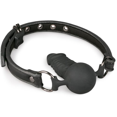 EasyToys - Fetish Collection Gag s silikonskim penisom, črn Cene