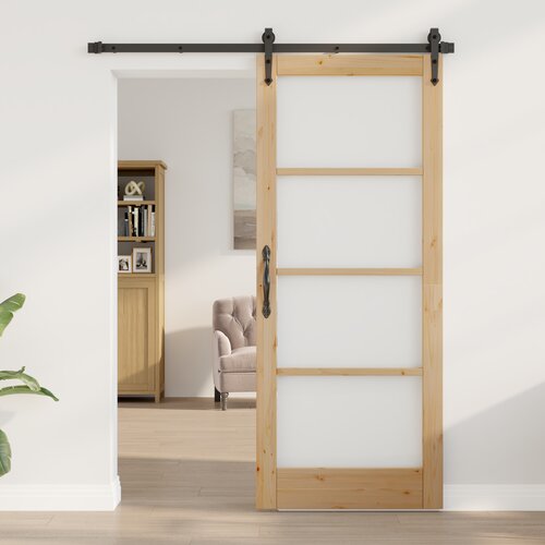 VidaXL Notranje vrata z steklom &amp;quot;ORKDAL&amp;quot; 83x202x4 cm Trden bor Slike