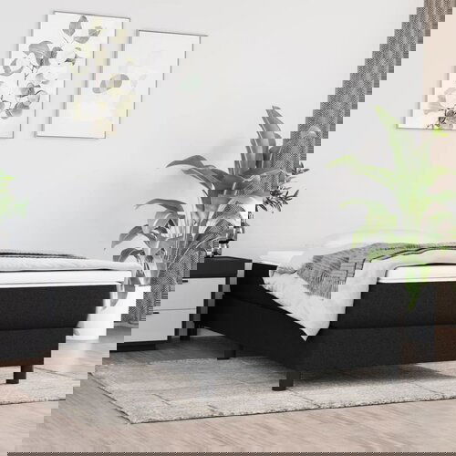 vidaXL Madrac s džepičastim oprugama crni 120x190x20 cm od tkanine Cijene