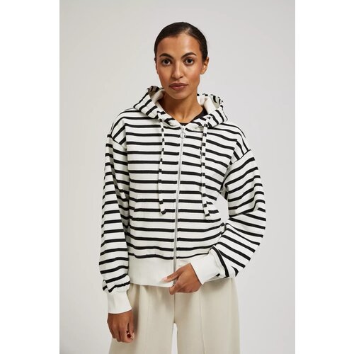 Marisse Women&amp;#039;s Sweatshirt L-Bl-4307 White_Black Slike