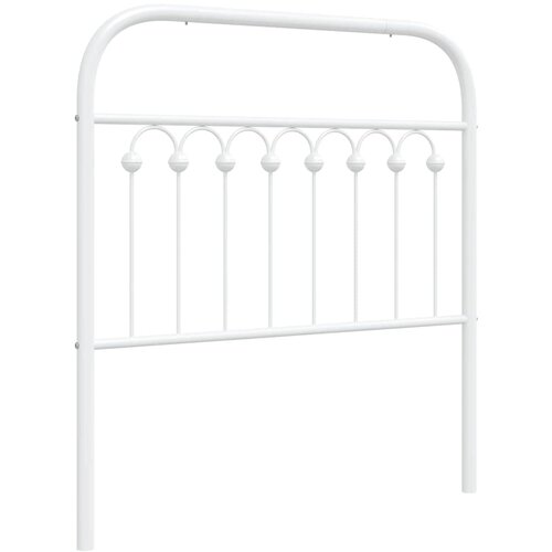  Metalno zamjensko uzglavlje bijelo 90 cm Slike