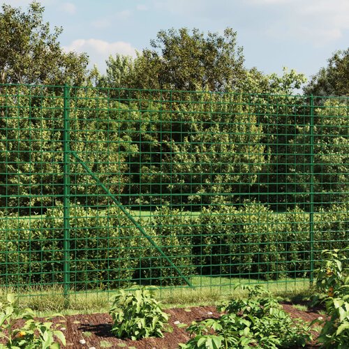 VidaXL Mrežna ograja s konicami za postavitev zelena 1,8x25 m Slike