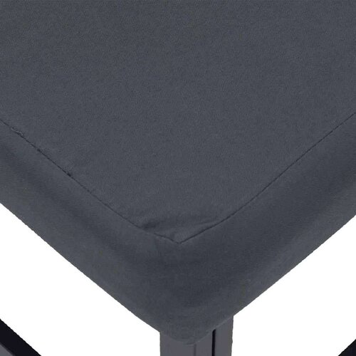 VidaXL Sjedeća garnitura za vrt s jastukom 12 pcs Crna Aluminij Slike