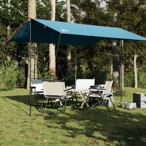 vidaXL Cerada za kampiranje plava 360 x 294 cm vodootporna Cijene