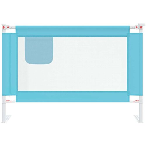 VidaXL sigurnosna ograda za dječji krevet plava 100 x 25 cm od tkanine Slike