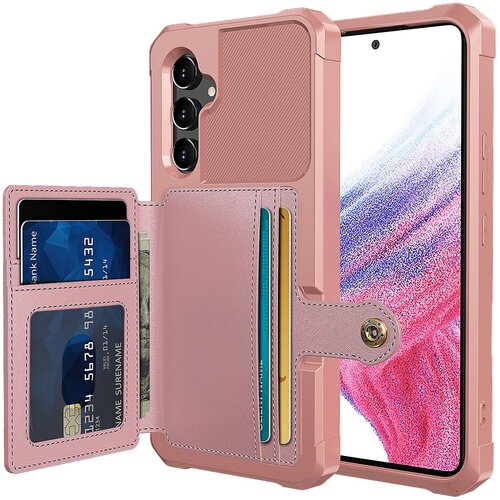 INORCO ZM03 za Samsung Galaxy A34 5G etui s stojalom iz PU usnja, prevlečen s TPU telefonom z držalom za kartice, (22033981) Slike