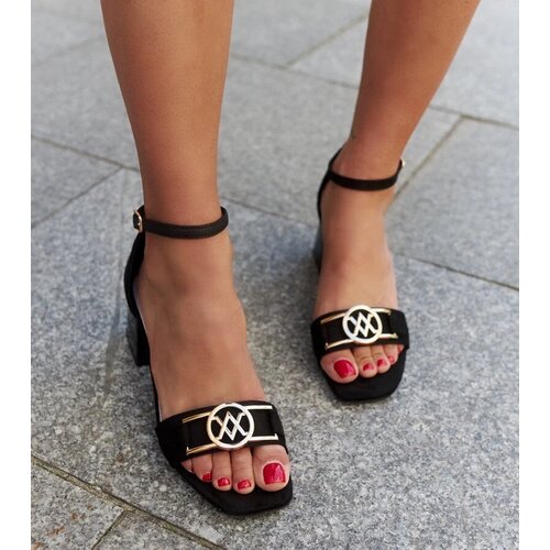 D/CEO Black sandals on a block heel Millo Cene