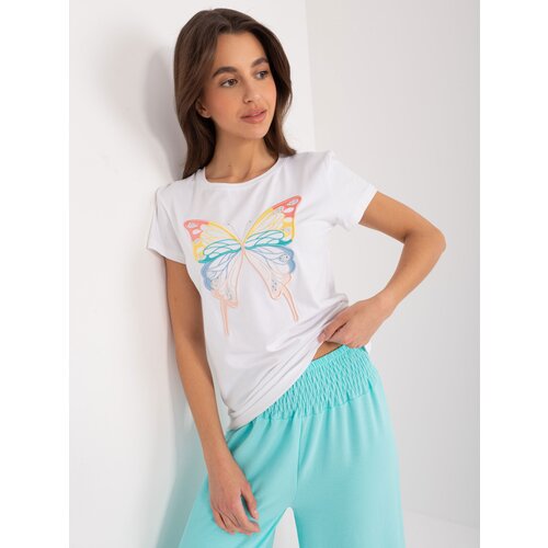 BASIC Feel Good T-shirt-RV-TS-9637.39-white Slike