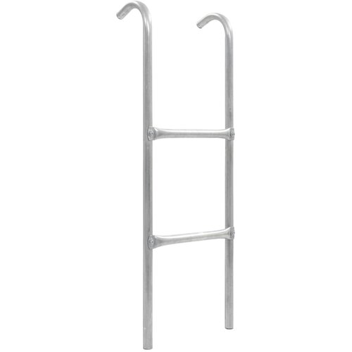  Ljestve za trampolin s 2 prečke čelične srebrne 102,6 cm Slike